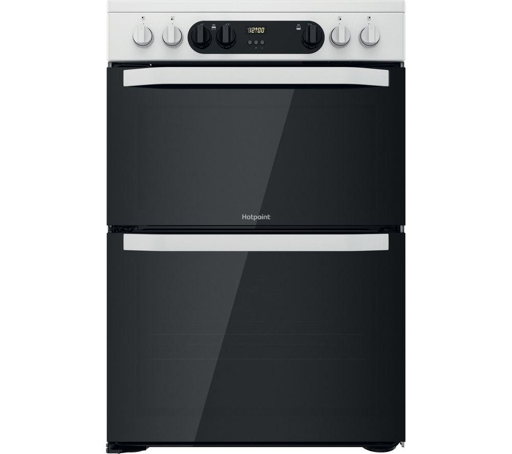 HOTPOINT HDM67V9CMW 60 cm Electric Ceramic Cooker - White, White