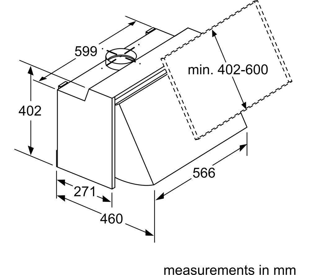 NEFF N30 D64MAC1X0B Integrated Cooker Hood - Silver image number 4 of 5