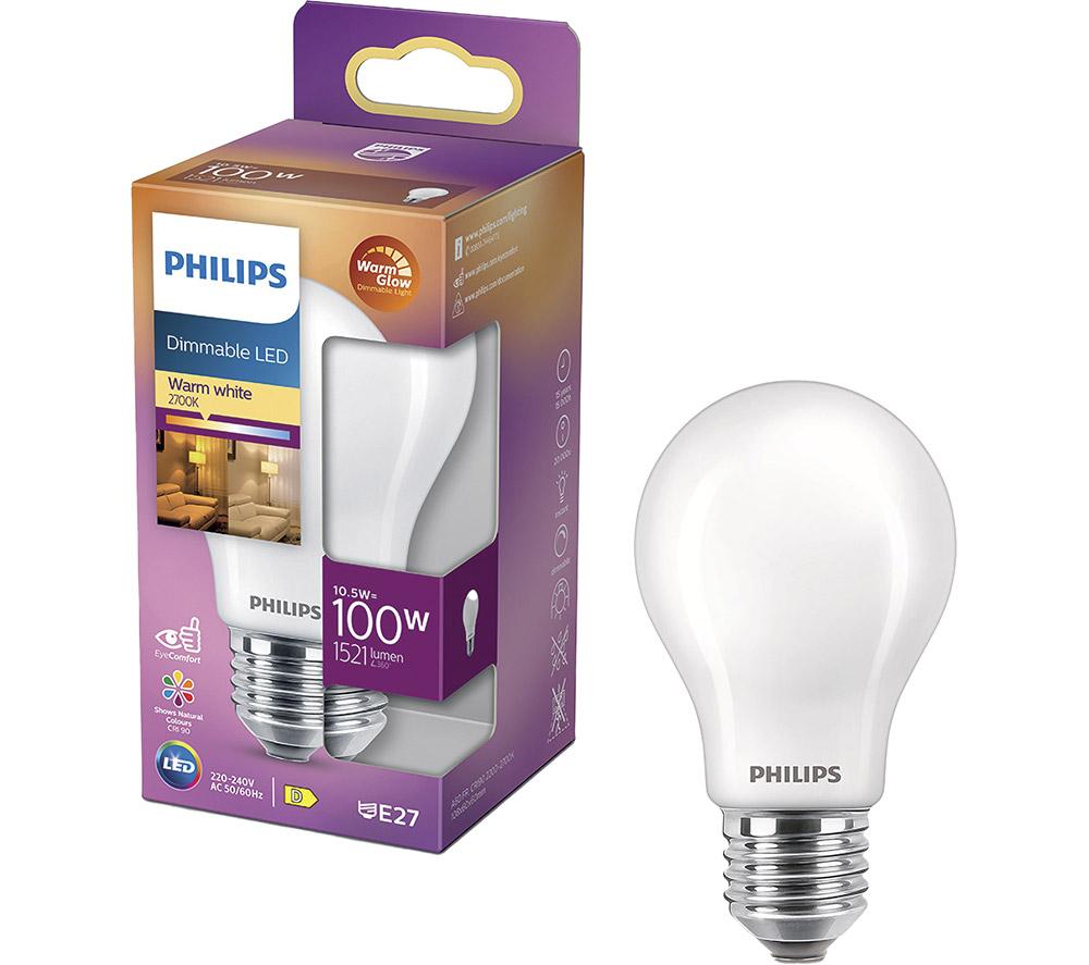 Buy PHILIPS LI Frosted LED Light Bulb E27 Warm Glow Currys