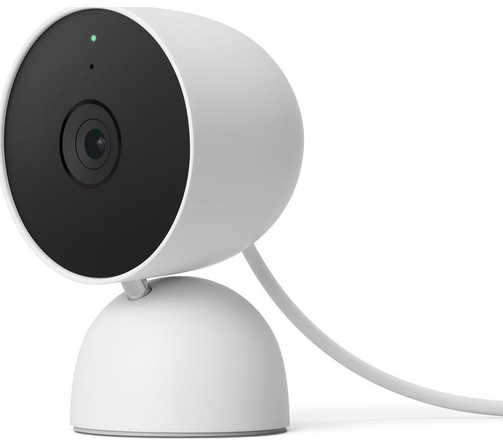 GOOGLE Nest Cam Indoor Smart Security Camera - Wired, White