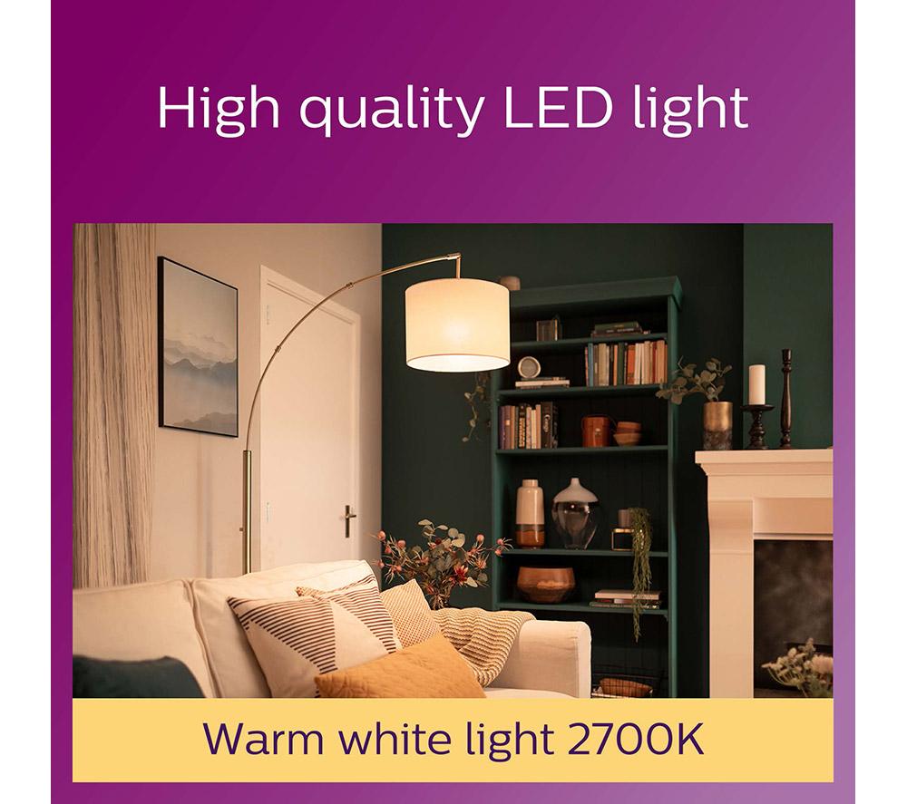PHILIPS Spot LED Light Bulb - GU10, Warm White, Twin Pack image number 3 of 4