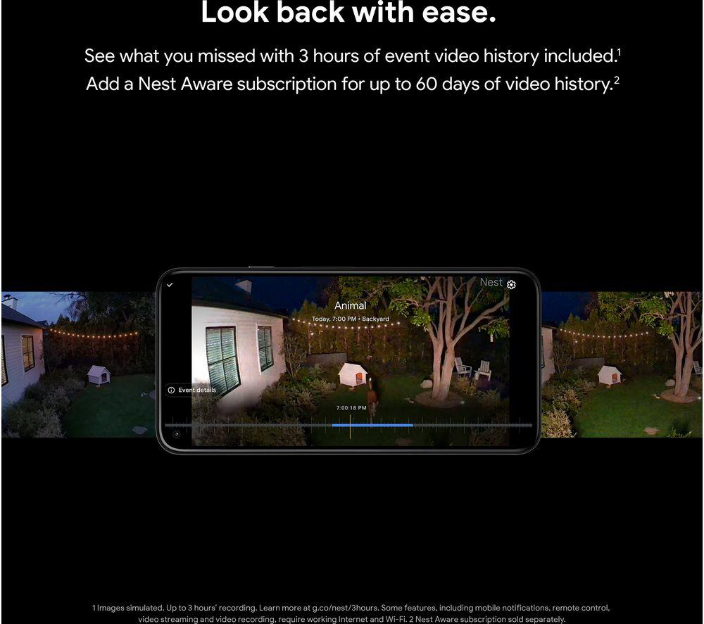 GOOGLE Nest Cam Outdoor Smart Security Camera with Floodlight - Wired image number 5 of 10