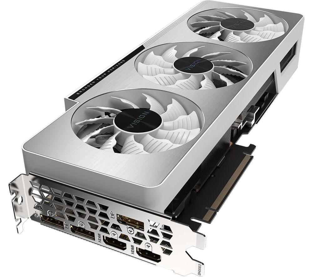 GIGABYTE GeForce RTX 3080 10 GB VISION V2 OC Graphics Card image number 3 of 5