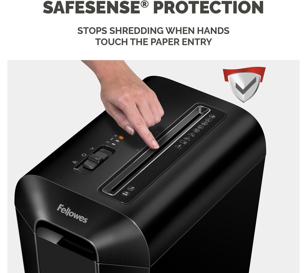 FELLOWES Powershred LX65 Cross Cut Paper Shredder - Black image number 4 of 7