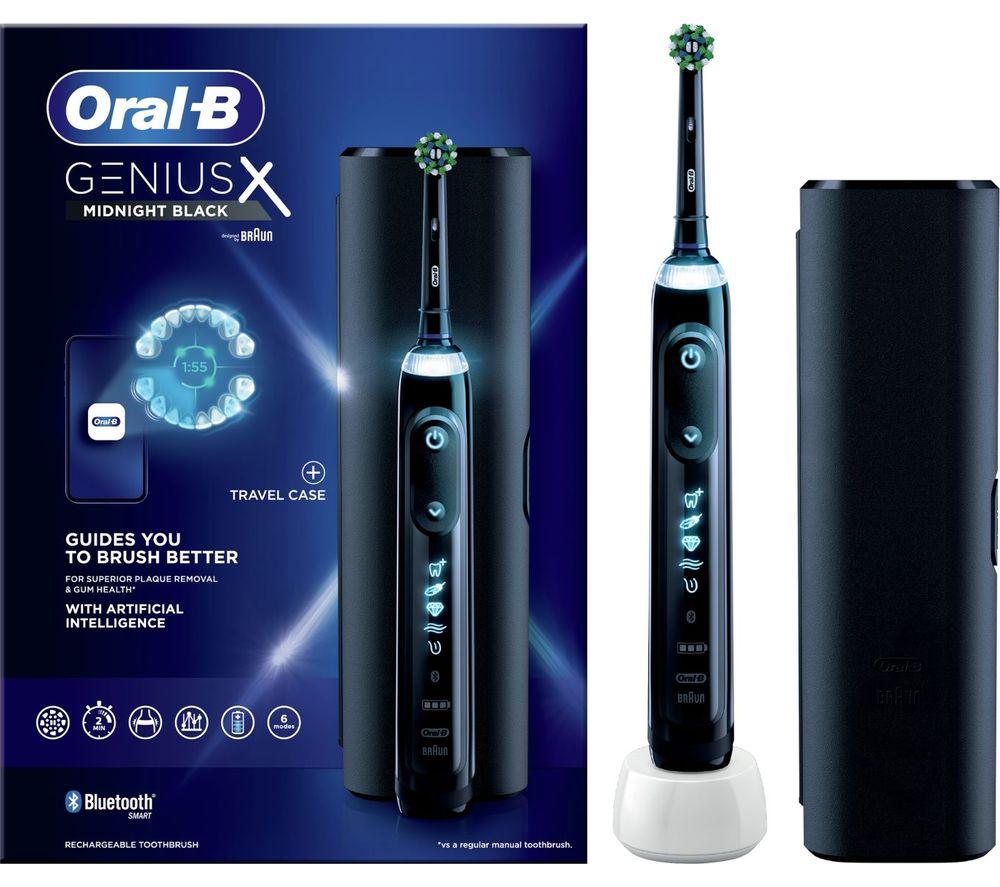 Buy ORAL B Genius X Electric Toothbrush - Black | Currys