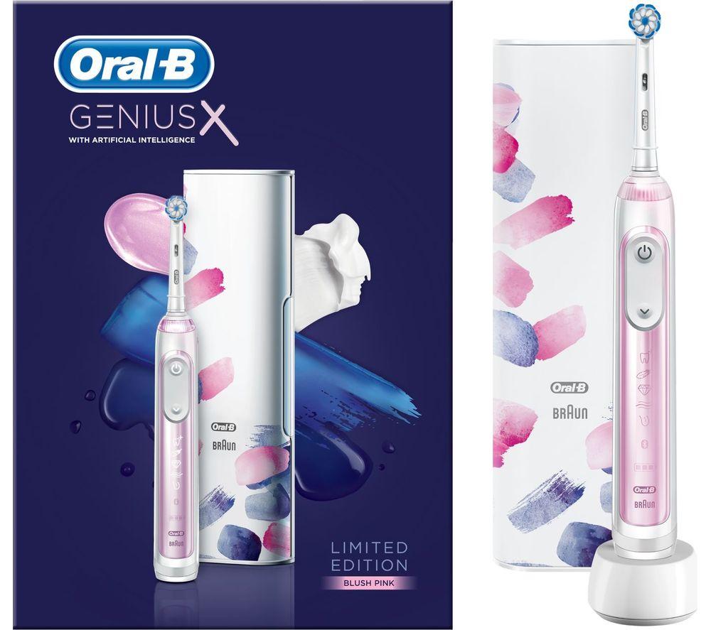 ORAL B Genius X Limited Edition Electric Toothbrush - Blush Pink