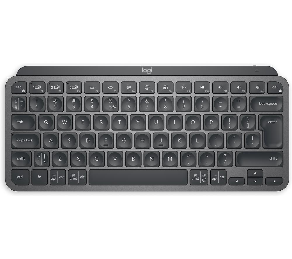 LOGITECH MX Keys Mini Wireless Keyboard - Graphite, Black