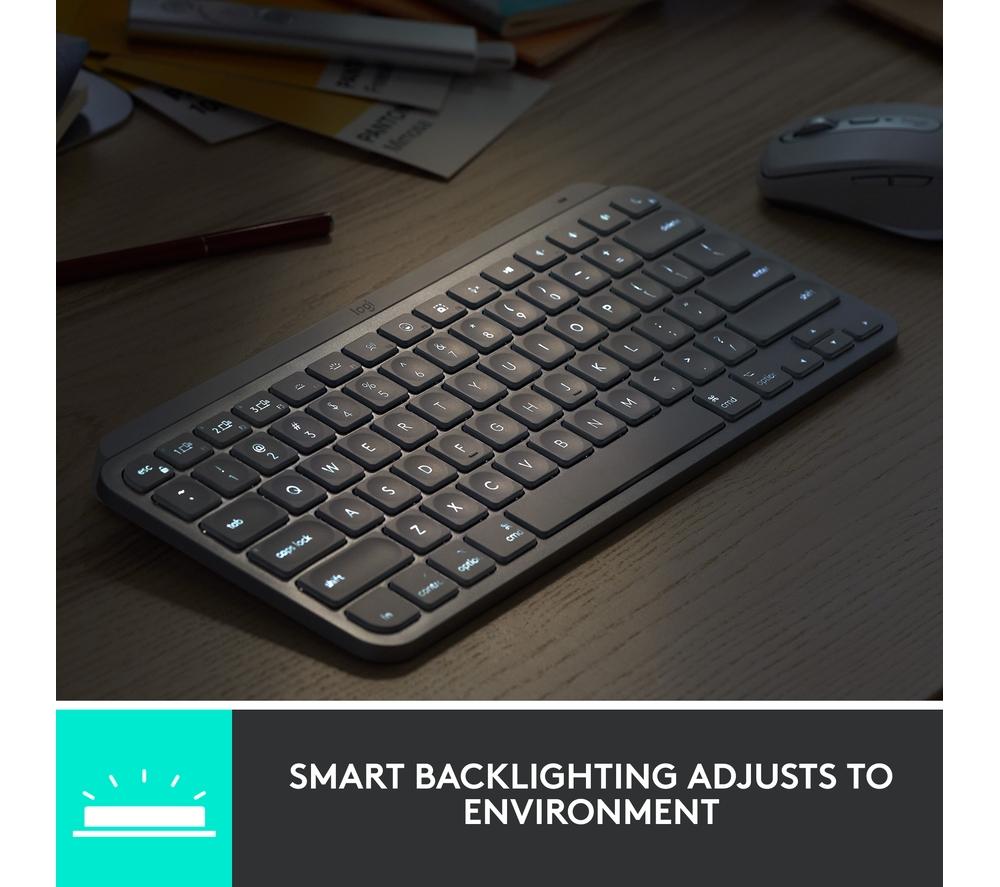 LOGITECH MX Keys Mini Wireless Keyboard - Graphite image number 5 of 12