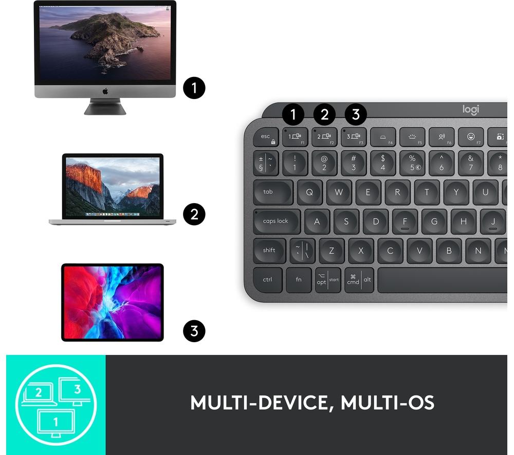 Buy LOGITECH MX Keys Mini Wireless Keyboard - Graphite