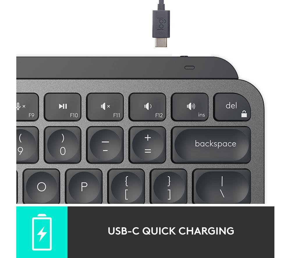 Buy LOGITECH MX Keys Mini Wireless Keyboard - Graphite | Currys