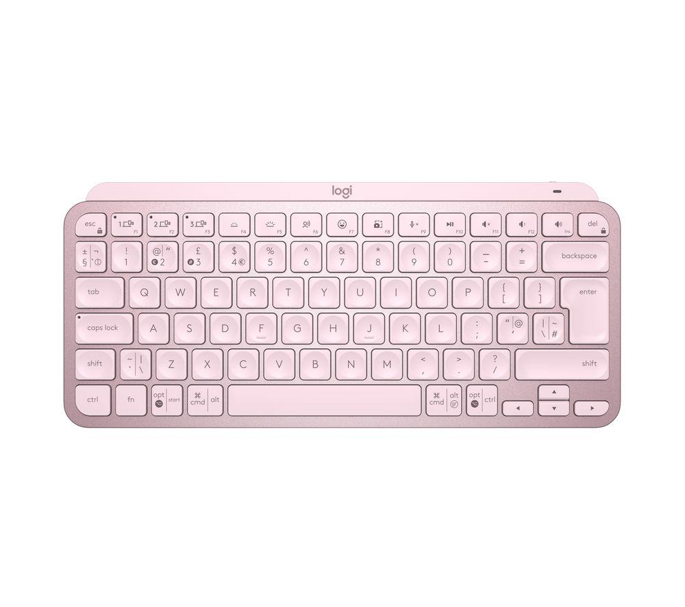 LOGITECH MX Keys Mini Wireless Keyboard - Rose, Pink