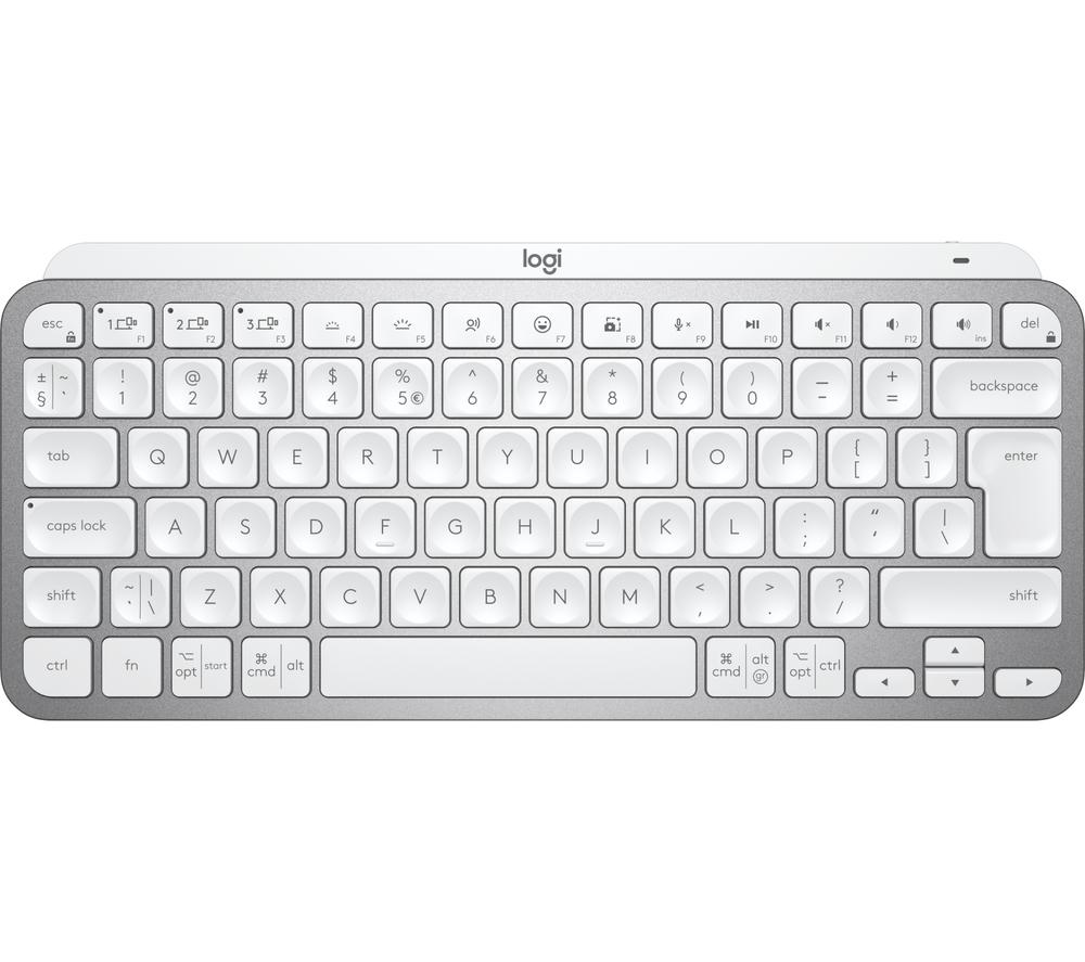 LOGITECH MX Keys Mini Wireless Keyboard - Pale Grey, Silver/Grey
