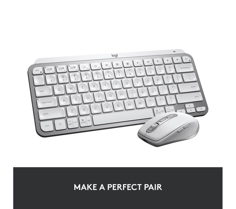 LOGITECH MX Keys Mini Wireless Keyboard - Pale Grey image number 12 of 12