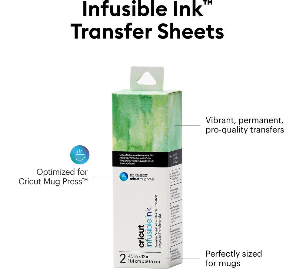 Buy CRICUT Infusible Ink Transfer Sheets - Green Watercolour