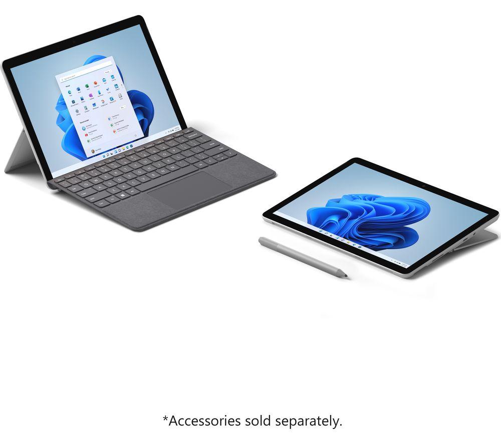 MICROSOFT 10.5 Surface Go 3 - Intel�Pentium, 128 GB, Platinum, Silver/Grey