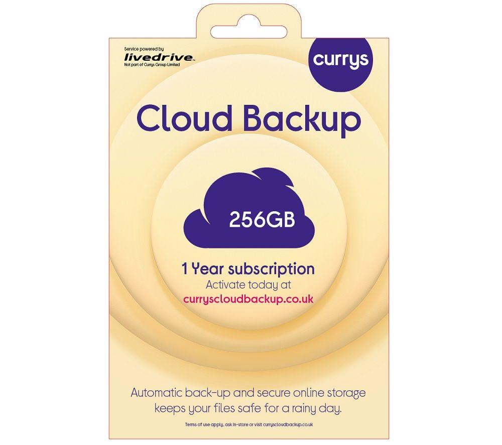 KNOWHOW Cloud Backup for Tablets & Mobiles - 256 GB, 1 year