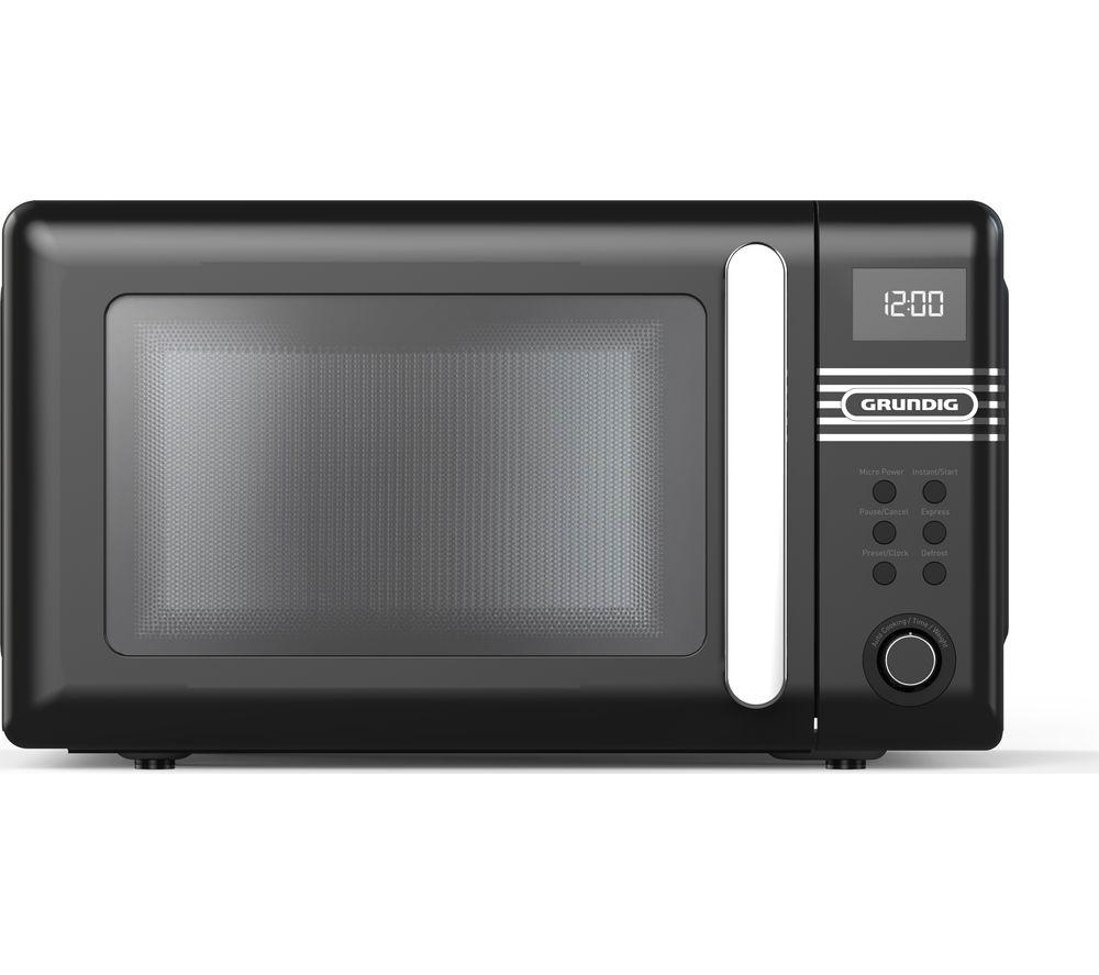 GRUNDIG Retro GMF2120BCL Compact Solo Microwave - Black