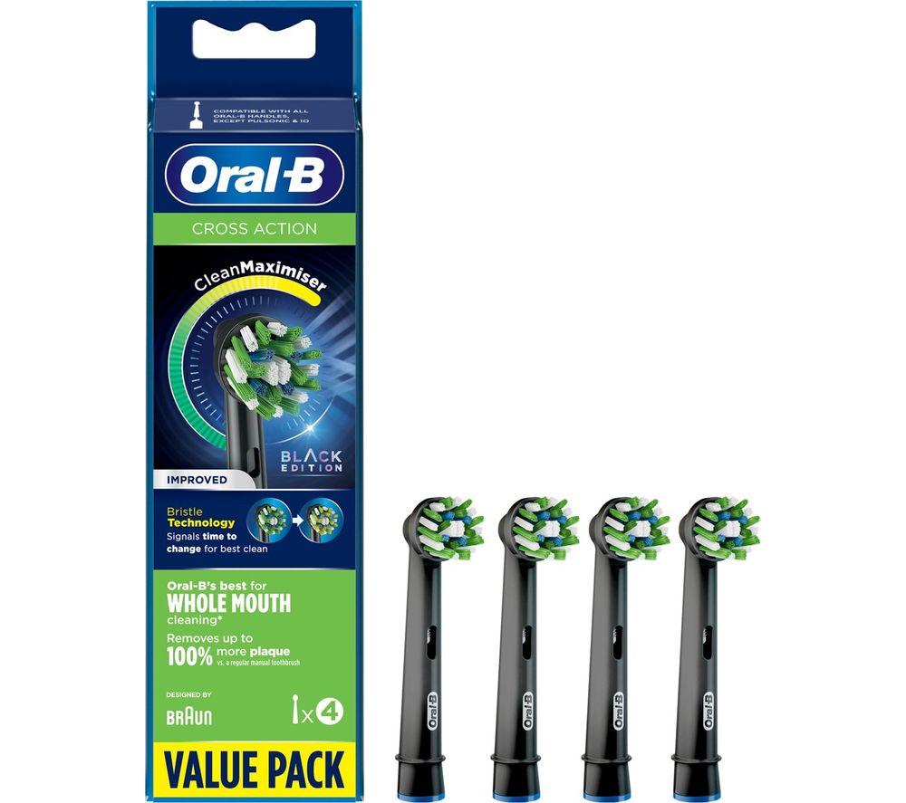 ORAL B CrossAction Replacement Toothbrush Head ? Pack of 4