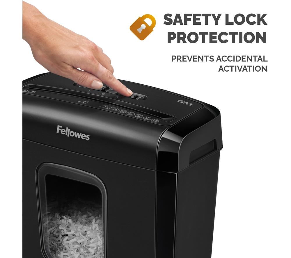 FELLOWES Powershred 6M Micro Cut Paper Shredder image number 5 of 7