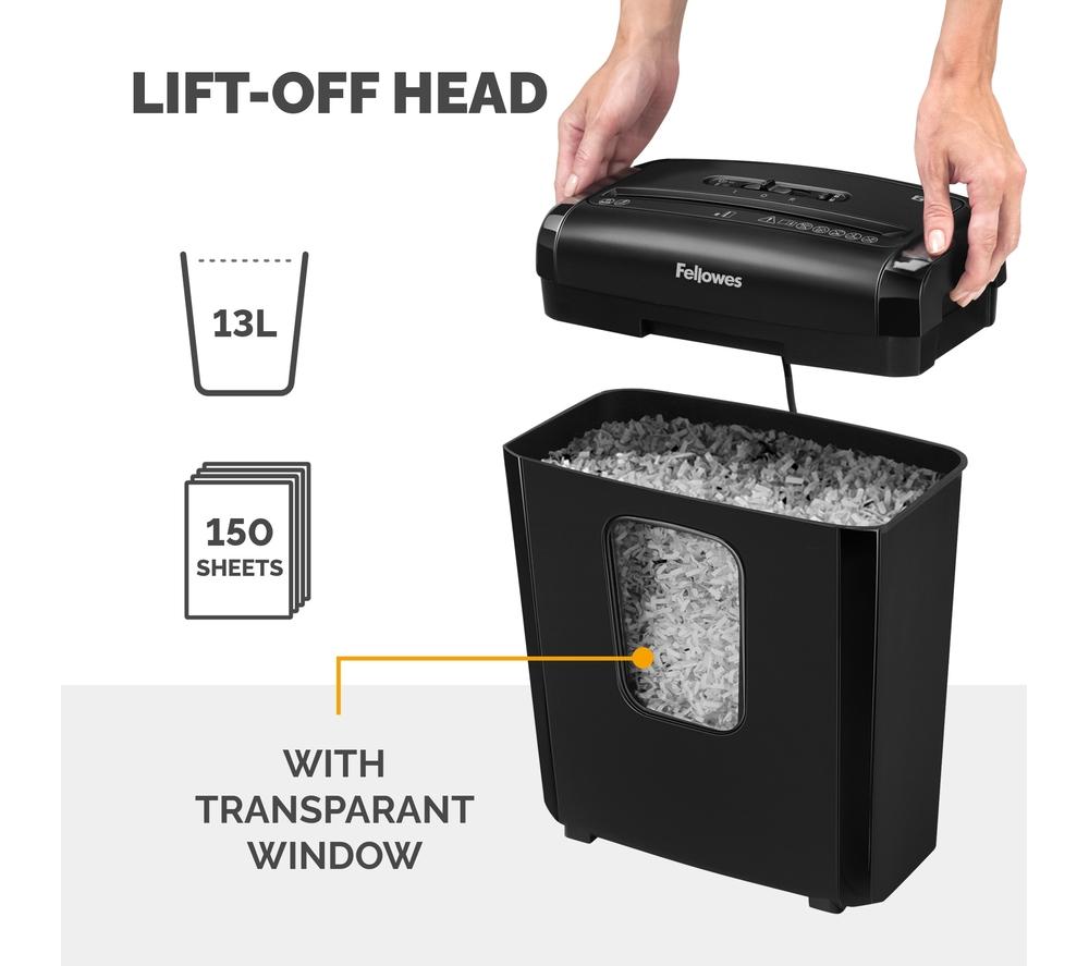 FELLOWES Powershred 6M Micro Cut Paper Shredder image number 6 of 7