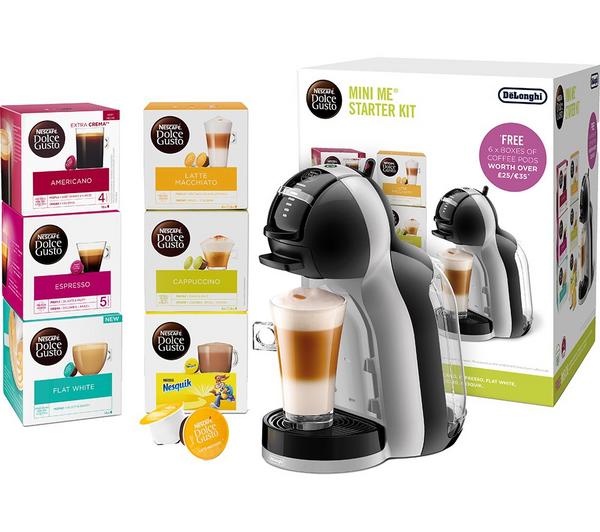 Buy DOLCE GUSTO by De'Longhi EDG155.BG Mini Me Coffee Machine Starter Kit - Grey & Black | Currys
