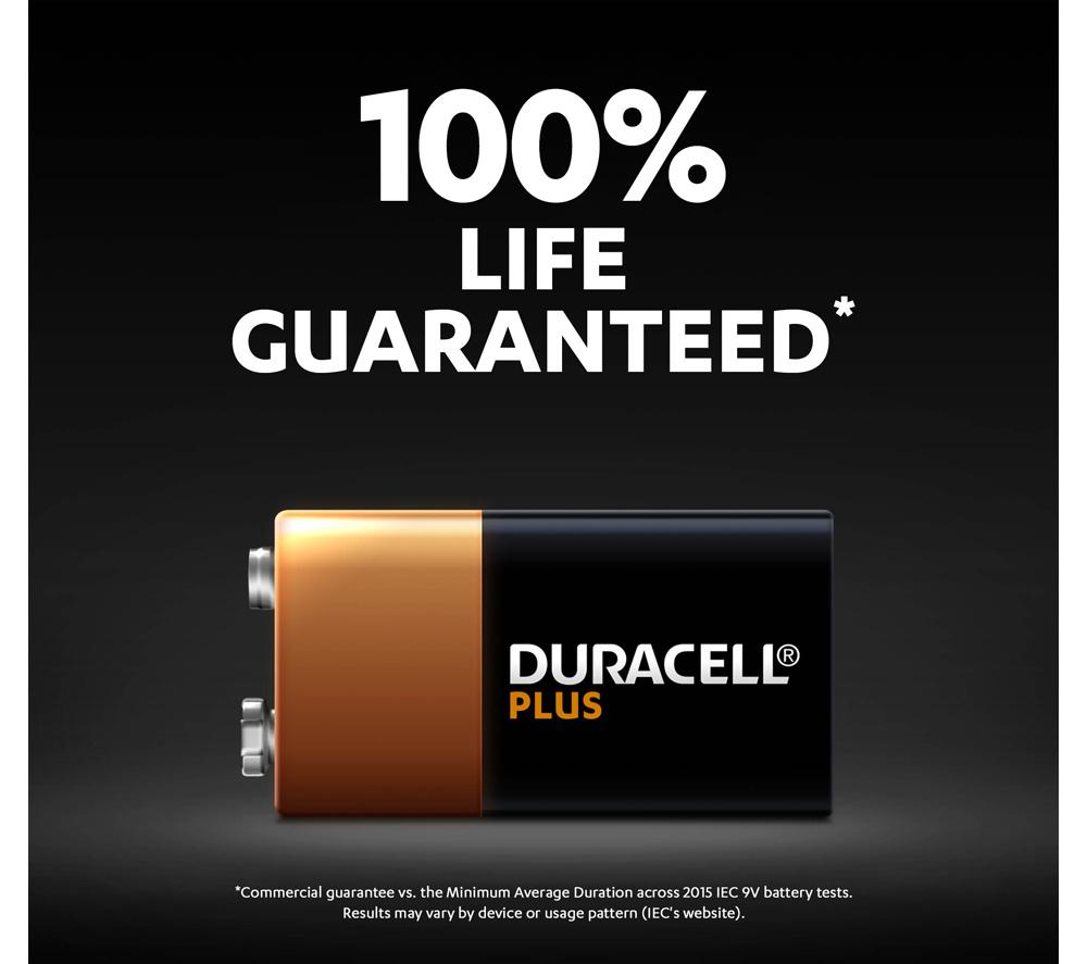 DURACELL Plus 9V Alkaline Battery image number 3 of 7