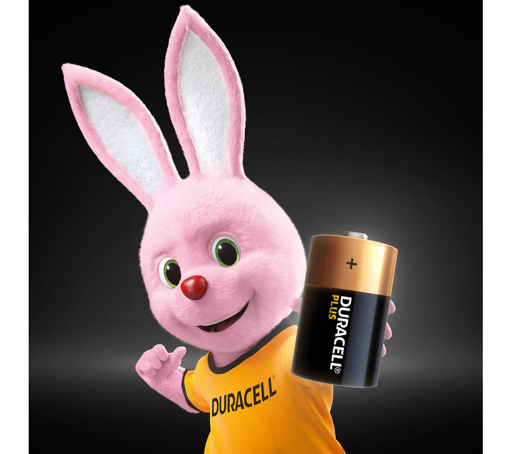 DURACELL Plus D Alkaline Batteries - Pack of 2 image number 2 of 6