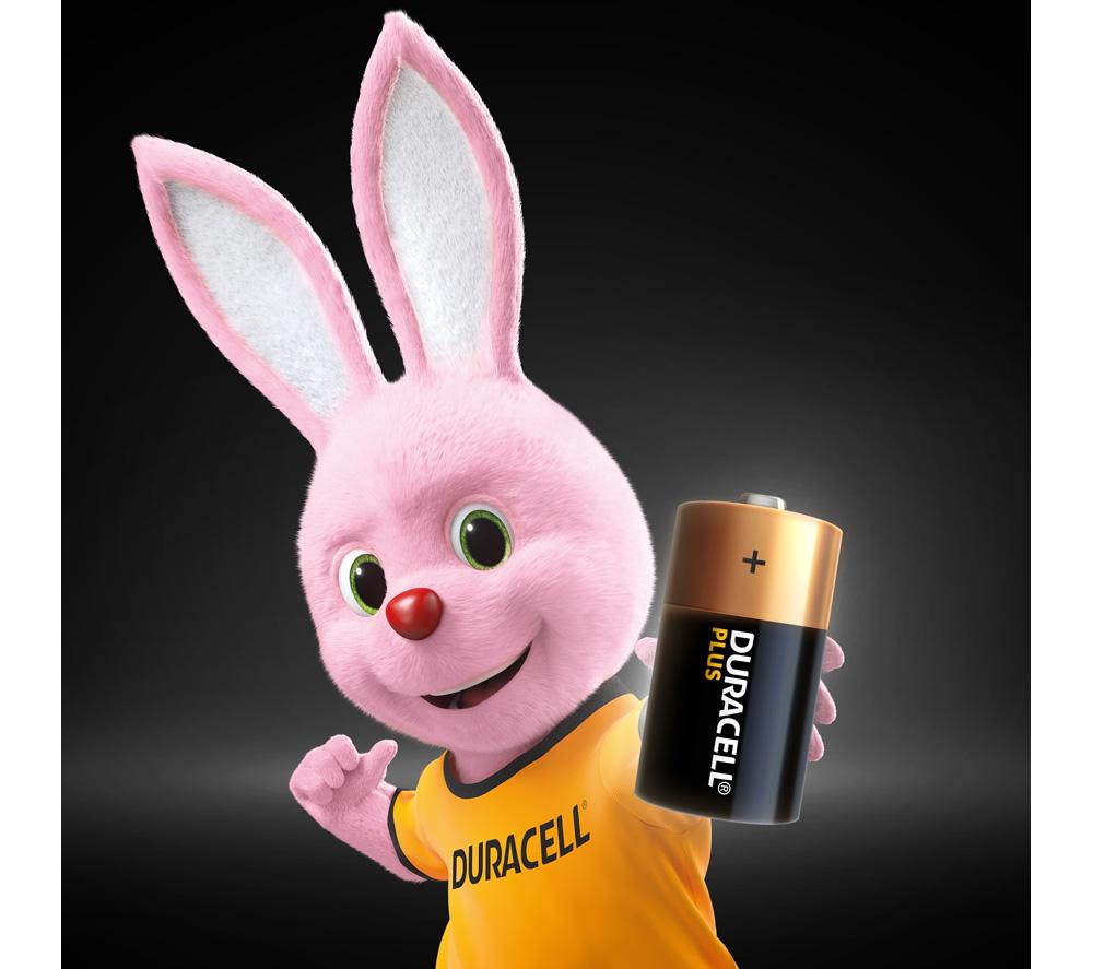 DURACELL Plus C Alkaline Batteries - Pack of 2 image number 2 of 6