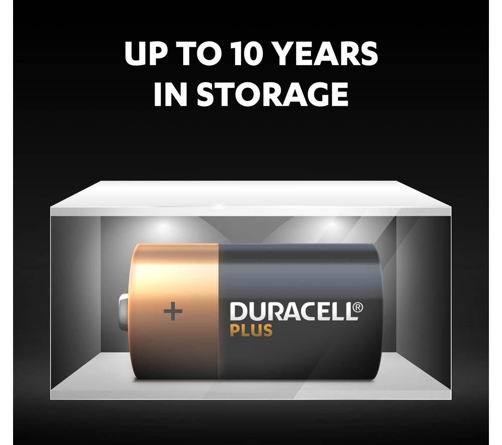 DURACELL Plus C Alkaline Batteries - Pack of 2 image number 5 of 6