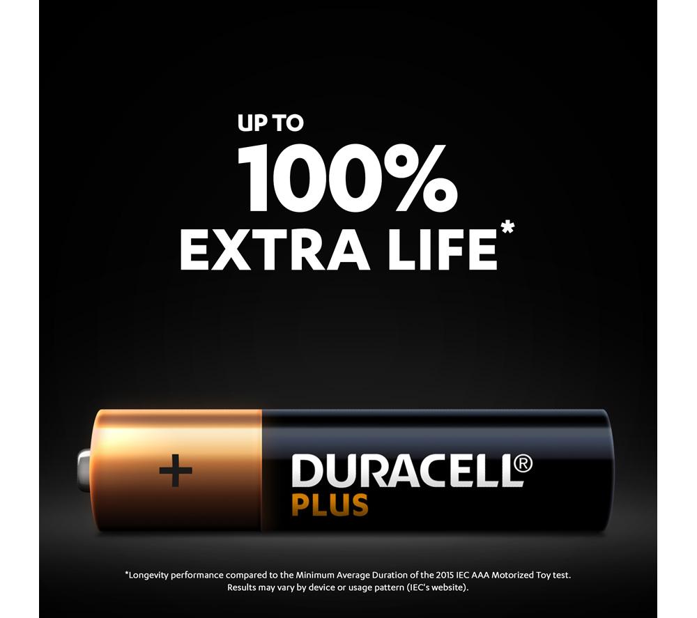 DURACELL Plus AAA Alkaline Batteries - Pack of 8 image number 3 of 8
