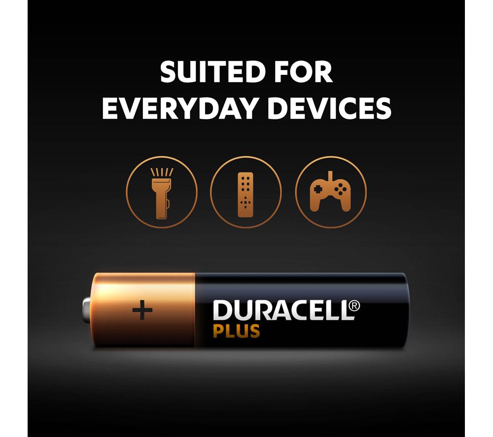DURACELL Plus AAA Alkaline Batteries - Pack of 8 image number 4 of 8
