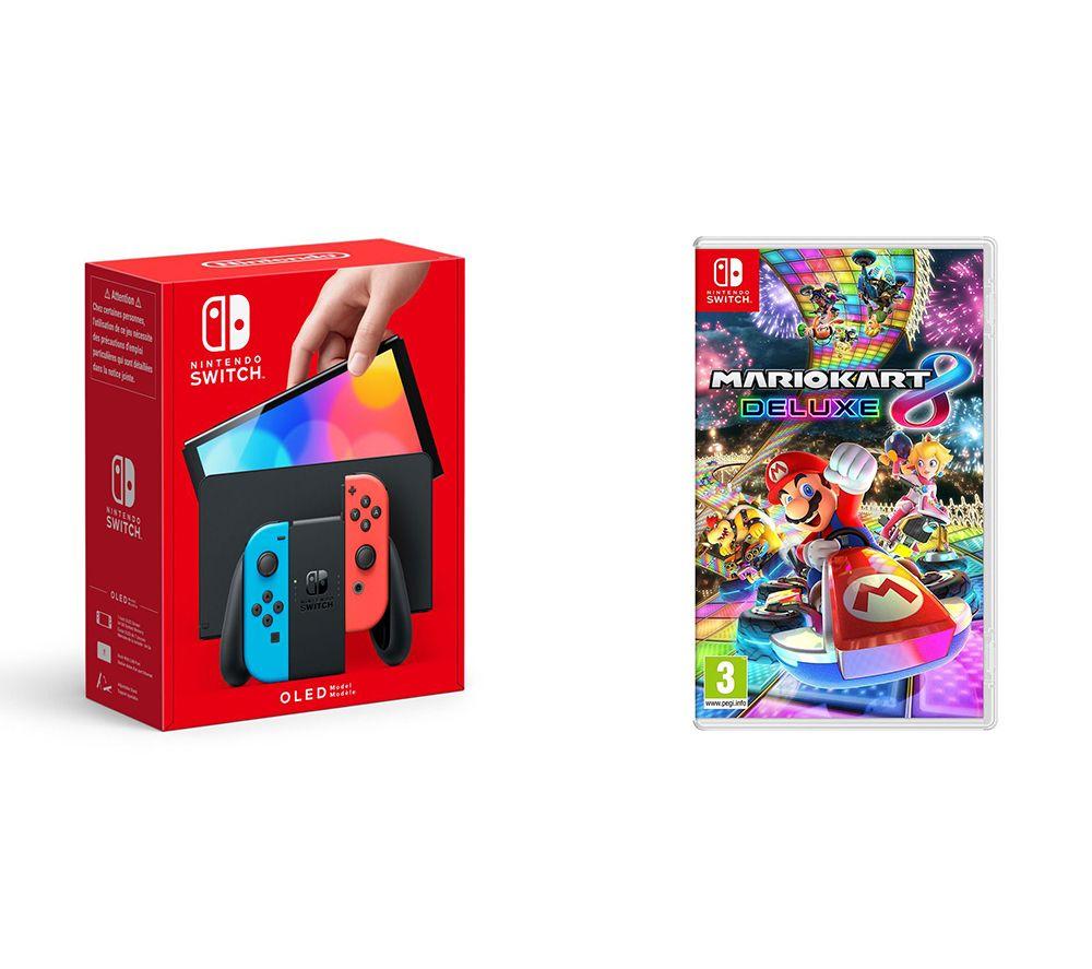 NINTENDO Switch OLED Neon & Mario Kart 8 Deluxe Bundle review