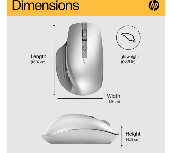 HP Creator 930 Wireless Laser Mouse - Silver image number 3