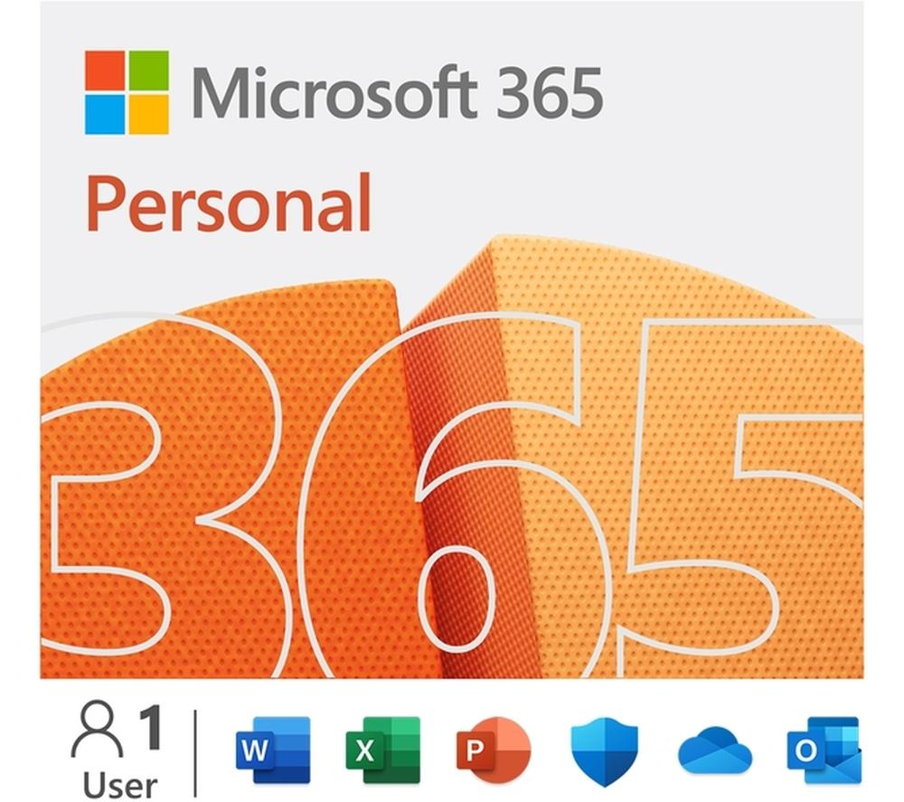 Buy MICROSOFT 365 Personal - 1 year for 1 user | Currys