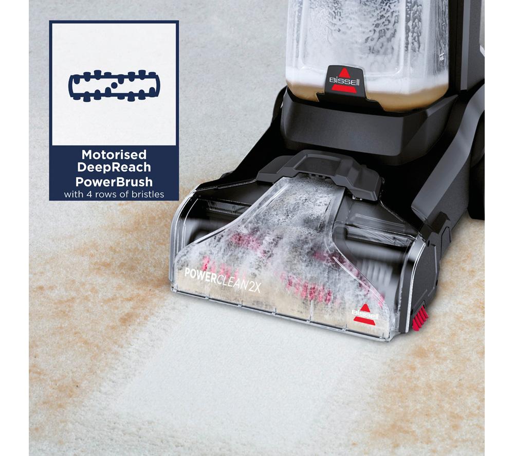 BISSELL PowerClean 2X 3112E Upright Carpet Cleaner - Grey & Red image number 4 of 8