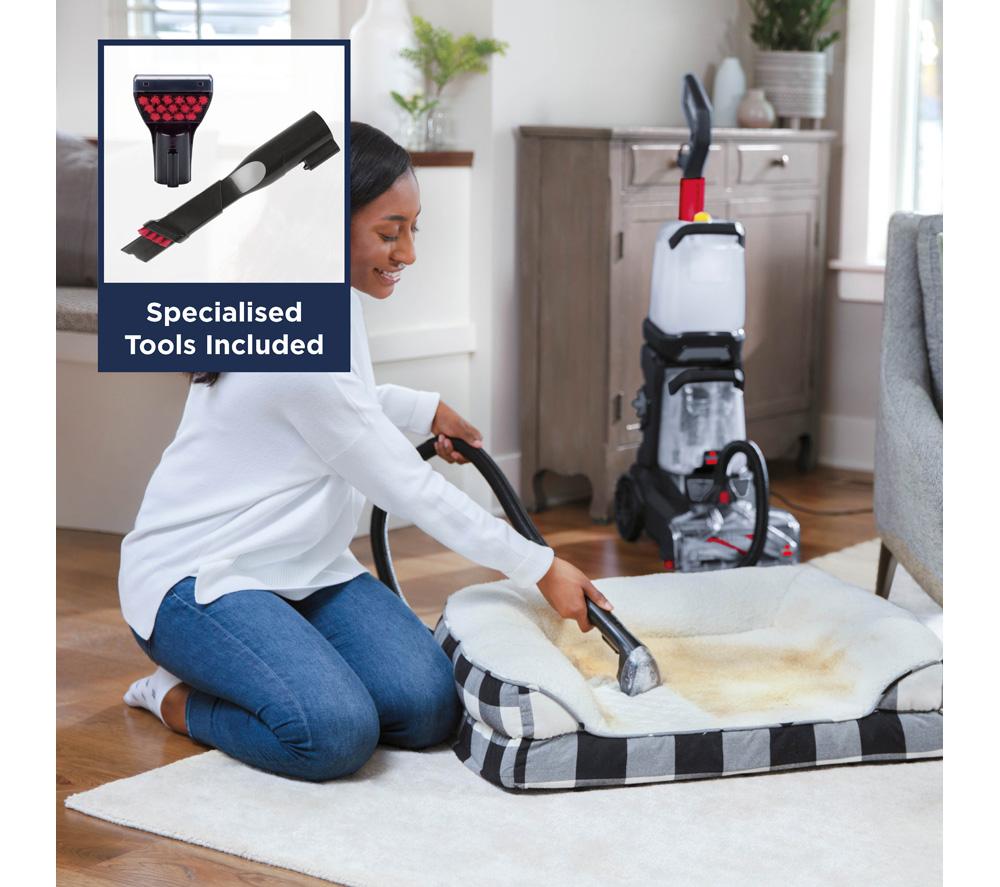 BISSELL PowerClean 2X 3112E Upright Carpet Cleaner - Grey & Red image number 5 of 8