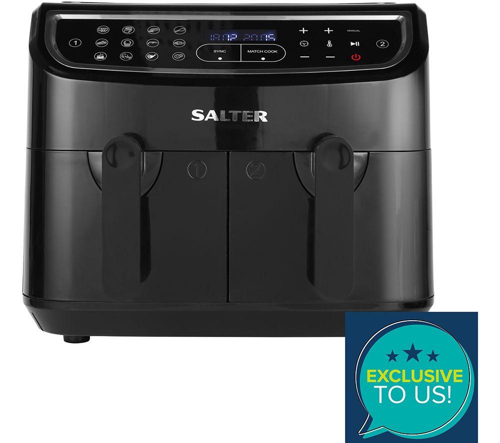 SALTER CUR4692BLK Dual Cook Pro Air Fryer &ndash; Black image number 2 of 10