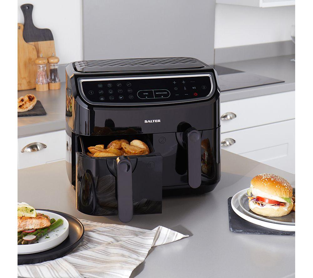 SALTER CUR4692BLK Dual Cook Pro Air Fryer &ndash; Black image number 5 of 10