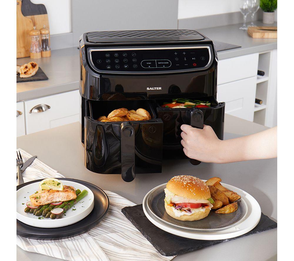 SALTER CUR4692BLK Dual Cook Pro Air Fryer &ndash; Black image number 6 of 10