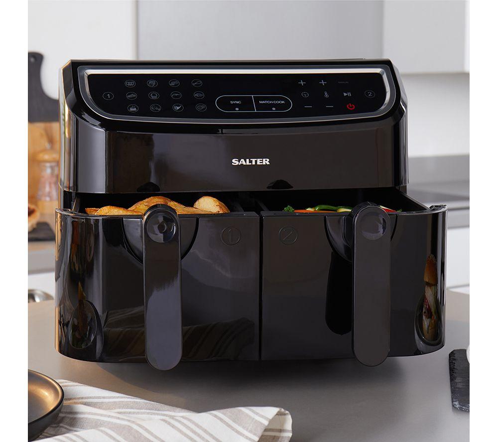 SALTER CUR4692BLK Dual Cook Pro Air Fryer &ndash; Black image number 7 of 10
