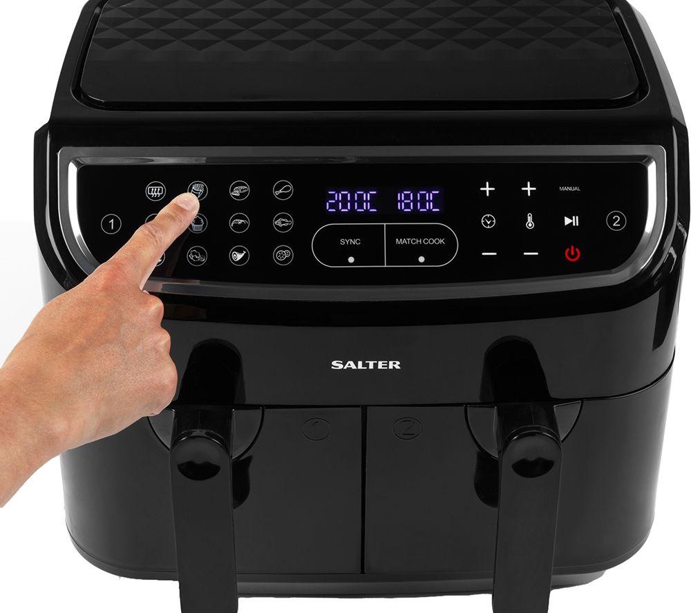 SALTER CUR4692BLK Dual Cook Pro Air Fryer &ndash; Black image number 8 of 10