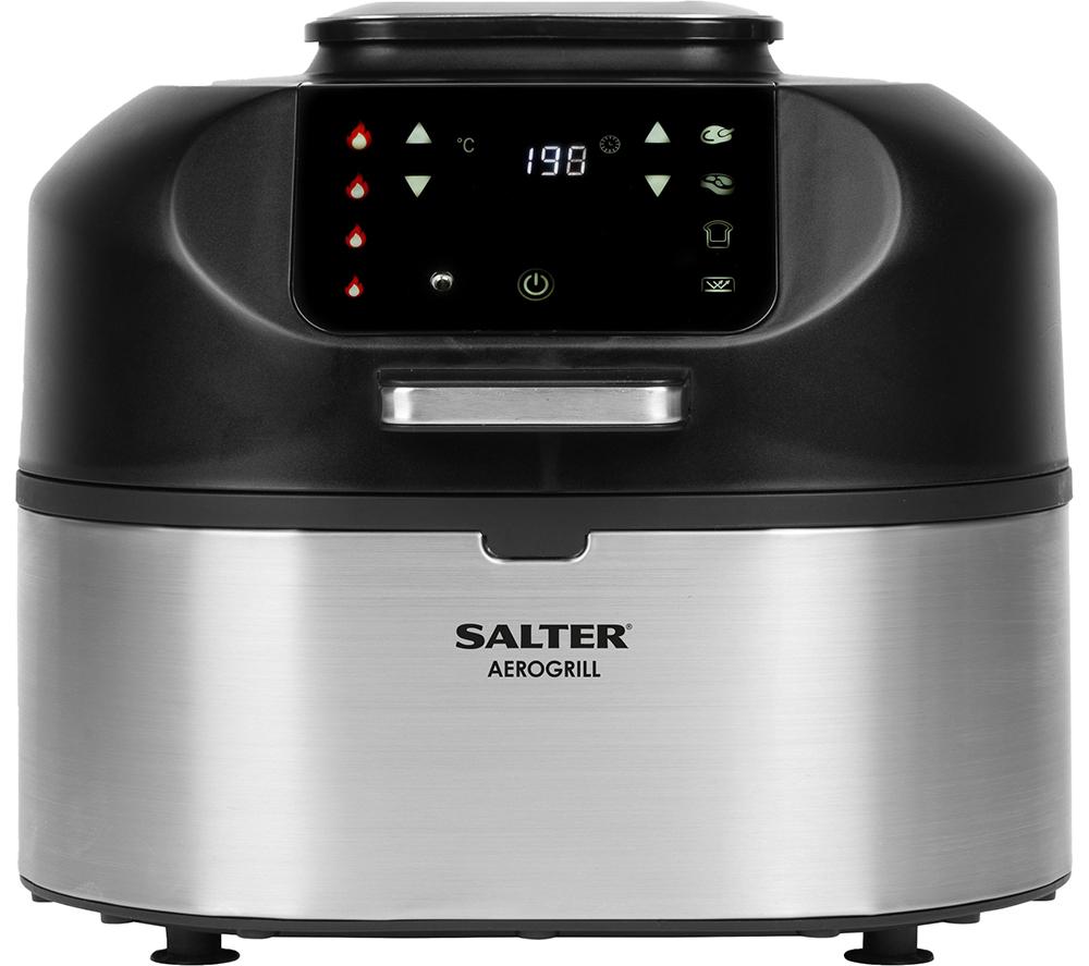SALTER EK4549 Air Fryer & Grill - Steel & Black