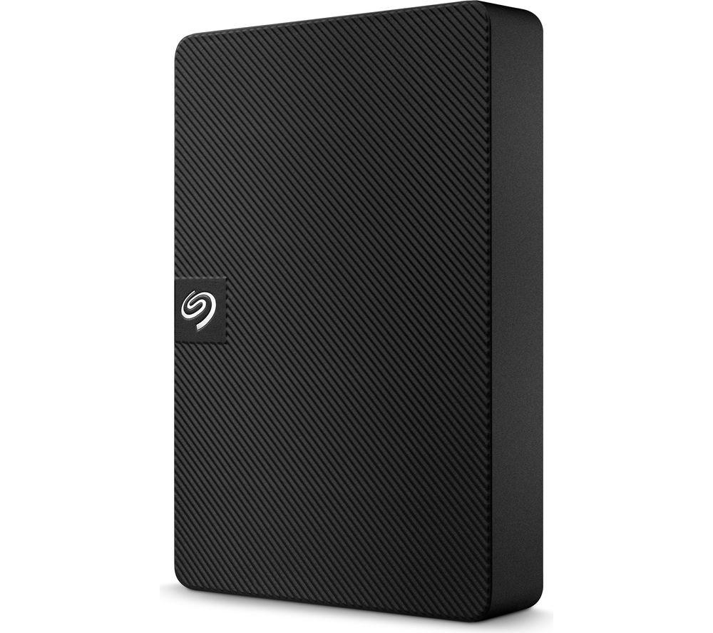 SEAGATE Expansion Portable Hard Drive - 4 TB, Black, Black