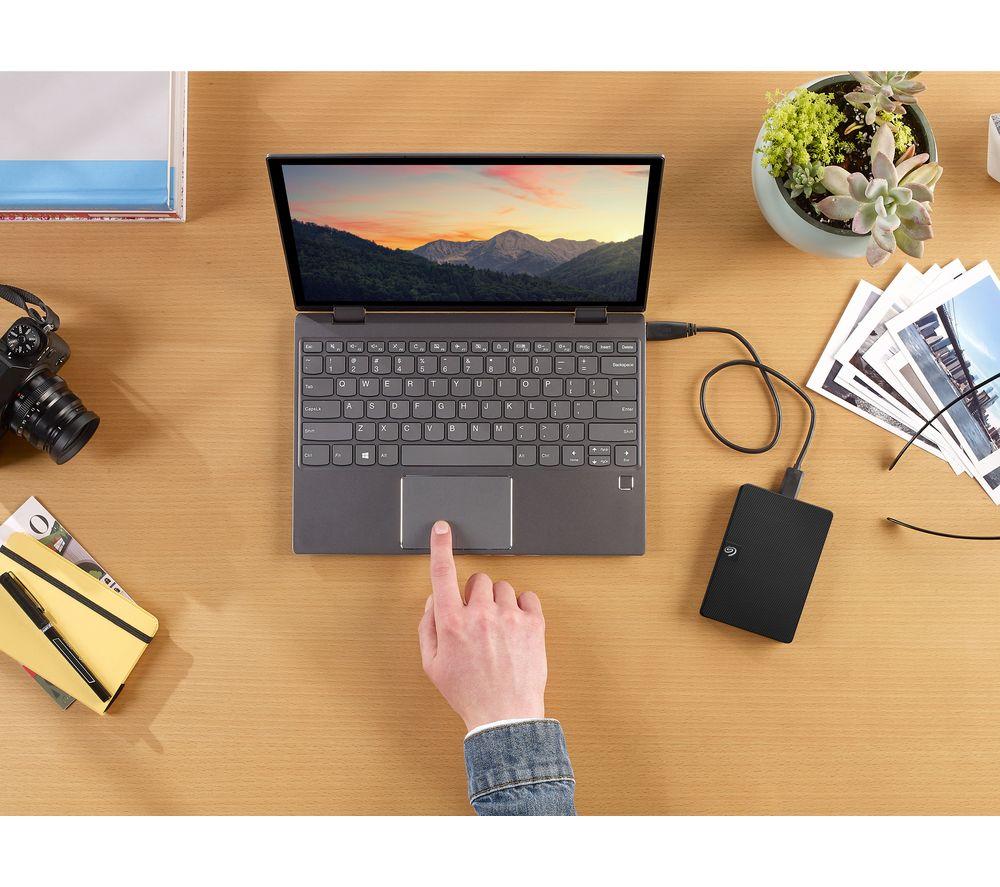 SEAGATE Expansion Portable Hard Drive - 5 TB, Black image number 10 of 13