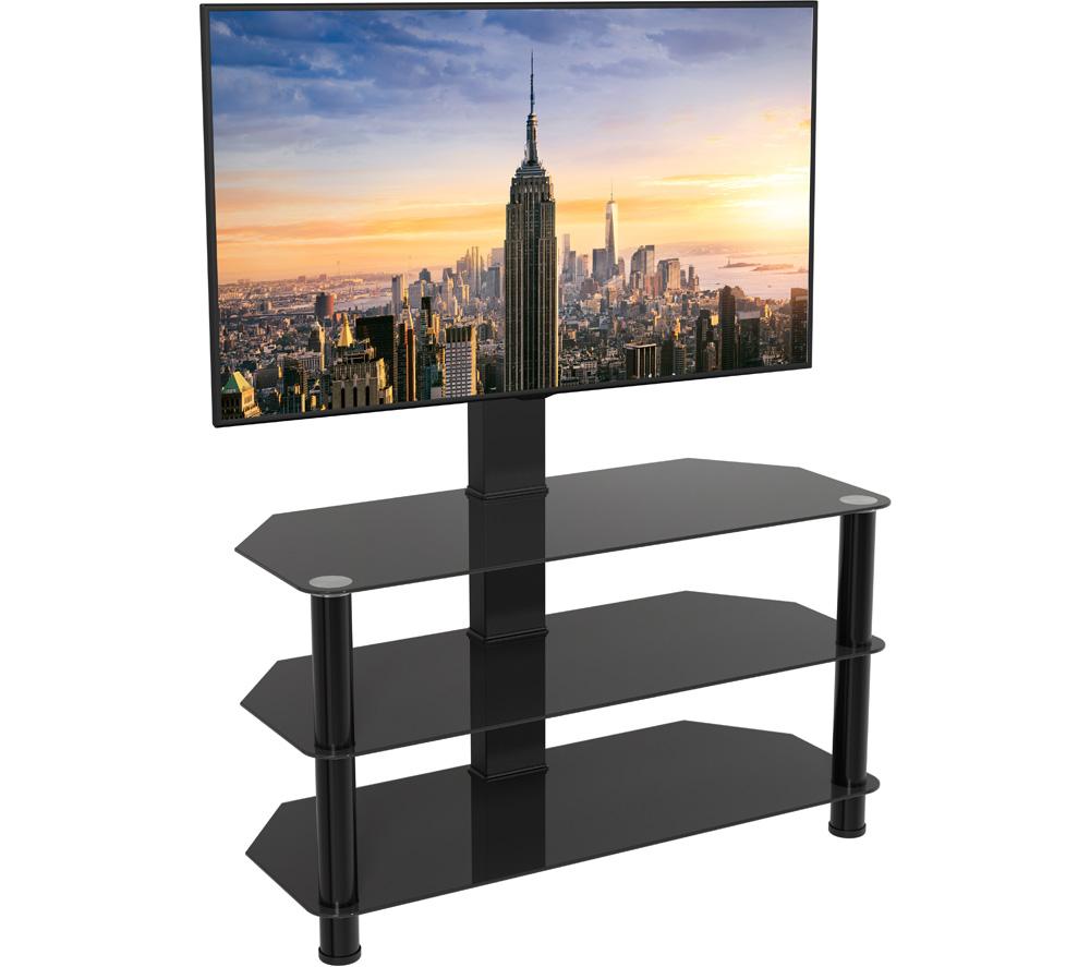 AVF Glass Corner 900 mm TV Stand with Mount for 32-65" TVs - Black image number 4 of 7