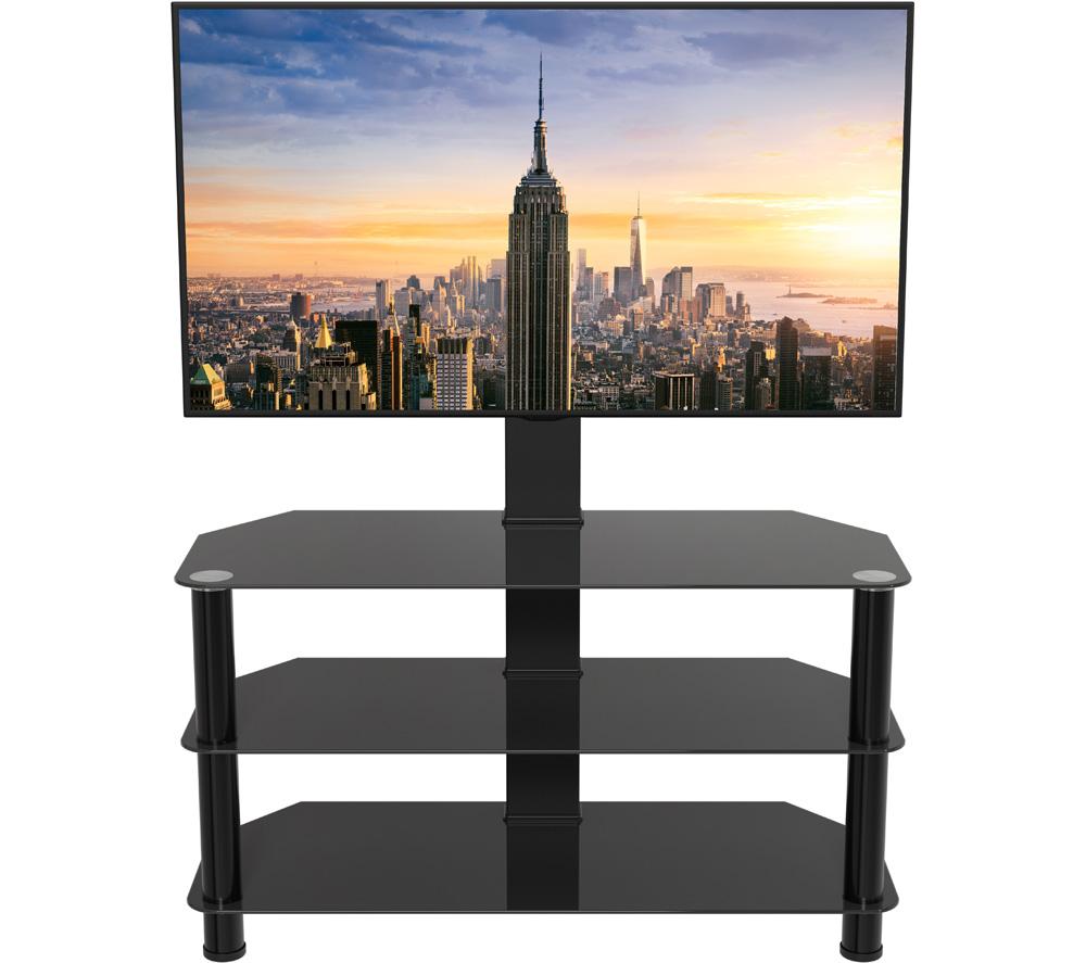AVF Glass Corner 900 mm TV Stand with Mount for 32-65" TVs - Black image number 5 of 7
