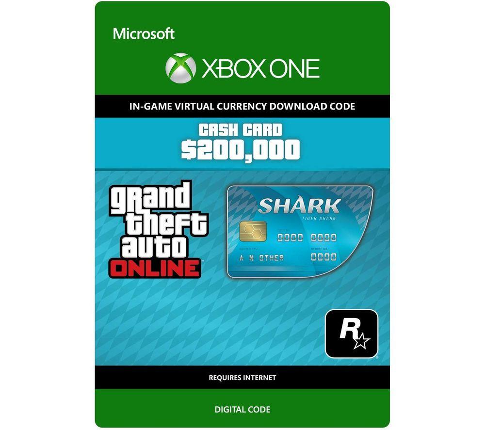 Image of Microsoft Xbox Grand Theft Auto Online: Tiger Shark Cash Card - $200,000