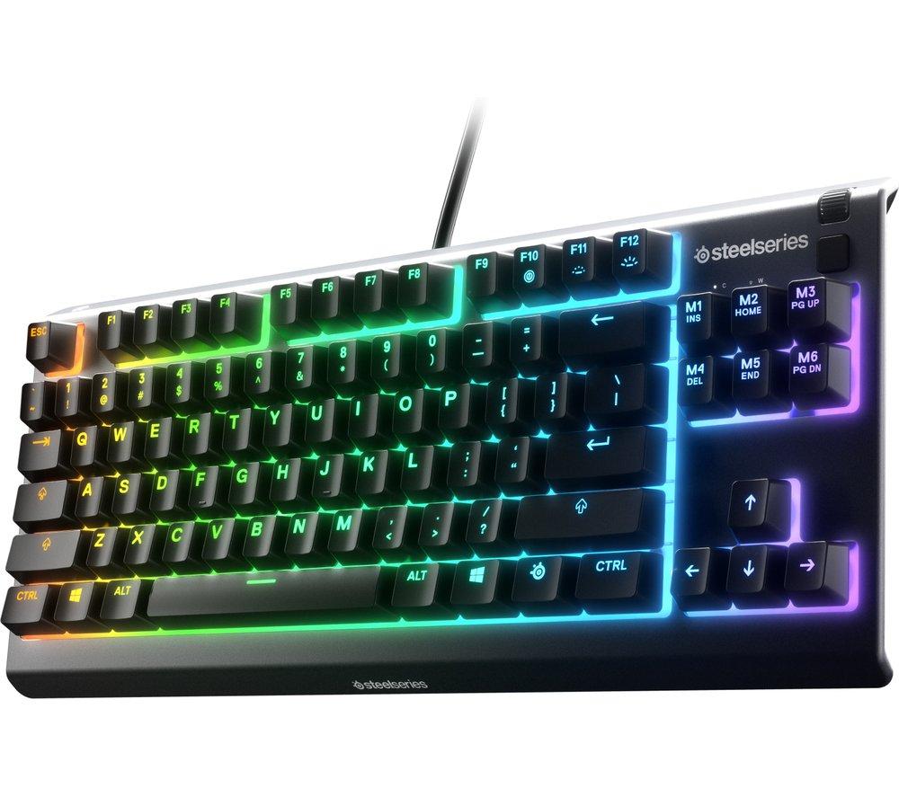 STEELSERIES Apex 3 TKL Gaming Keyboard, Black