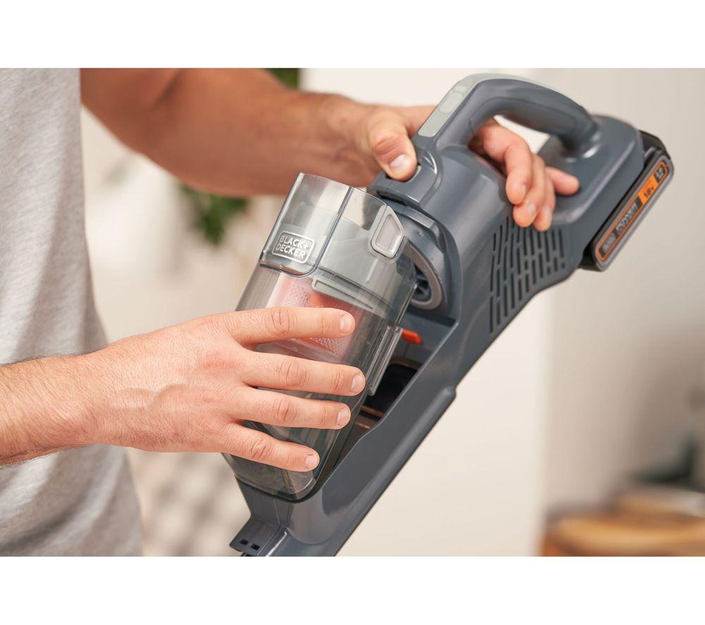BLACK + DECKER PowerSeries+ BHFEA18D1-GB Cordless Vacuum Cleaner - Grey & Orange image number 3 of 11