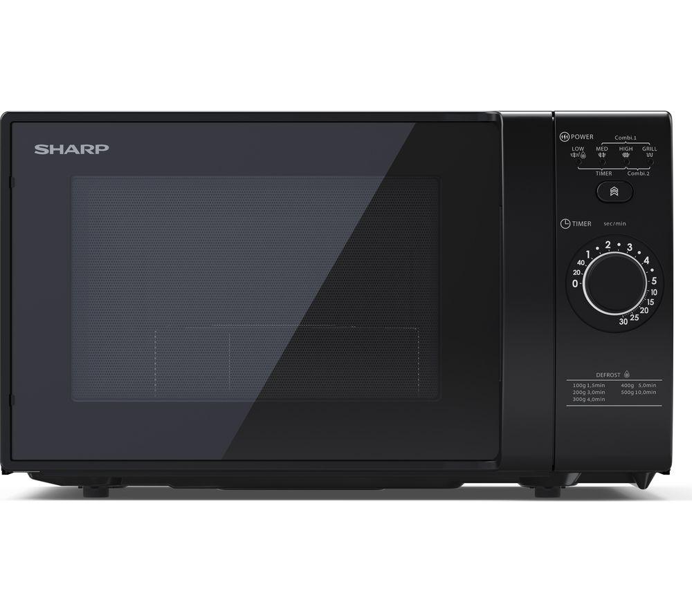 SHARP YC-GG02U-B Microwave with Grill - Black, Black